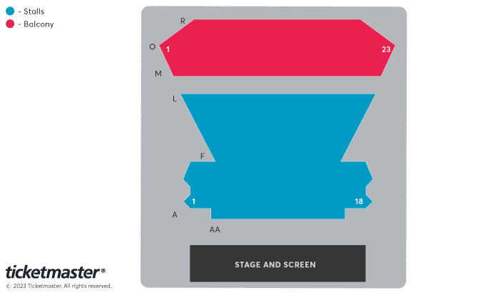 Trinity Theatre seating plan